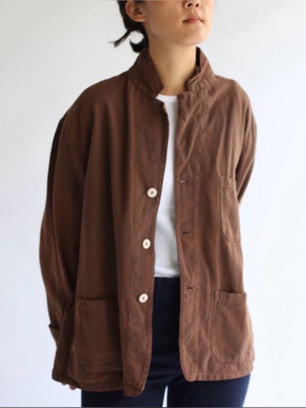 Rawson Vtg Women’s Brown Chore Jacket Workwear Utility Blazer fits Small
